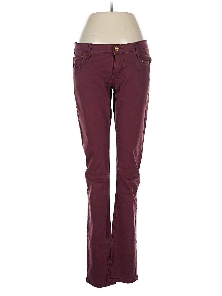 Pre-owned Assorted Brands Casual Pants In Burgundy
