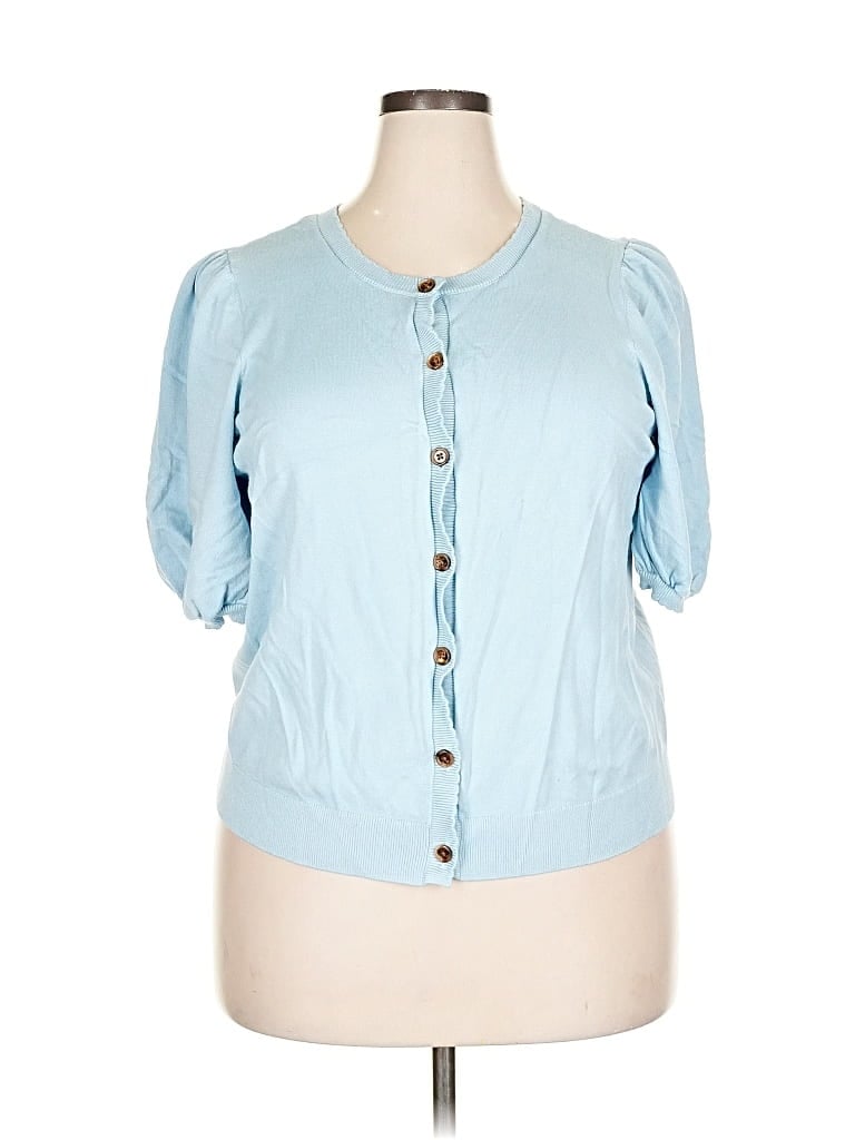 Pre-owned Torrid Cardigan Sweater In Blue