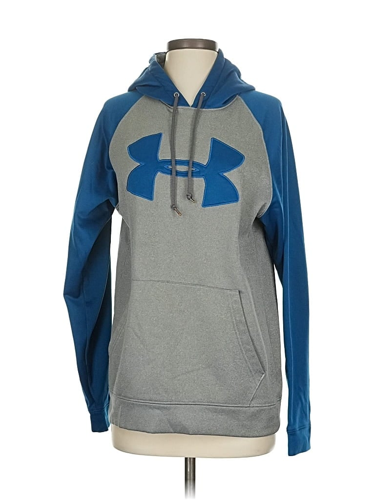 Pre-owned Under Armour Pullover Hoodie In Gray
