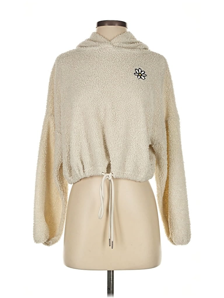 Pre-owned Polly & Esther Fleece Jacket In White