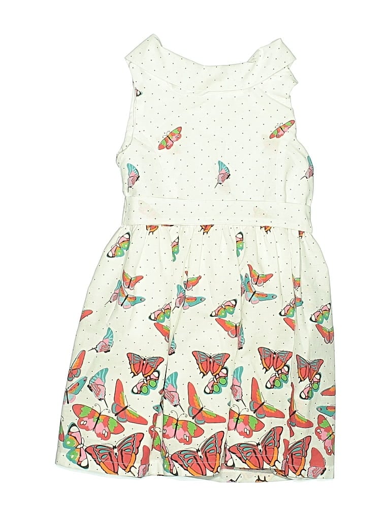 Pre-owned Assorted Brands Kids' Dress In White
