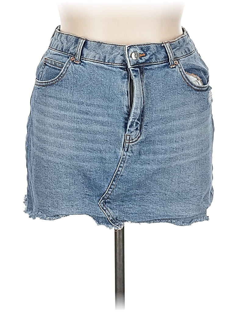 Pre-owned Wild Fable Denim Skirt In Blue