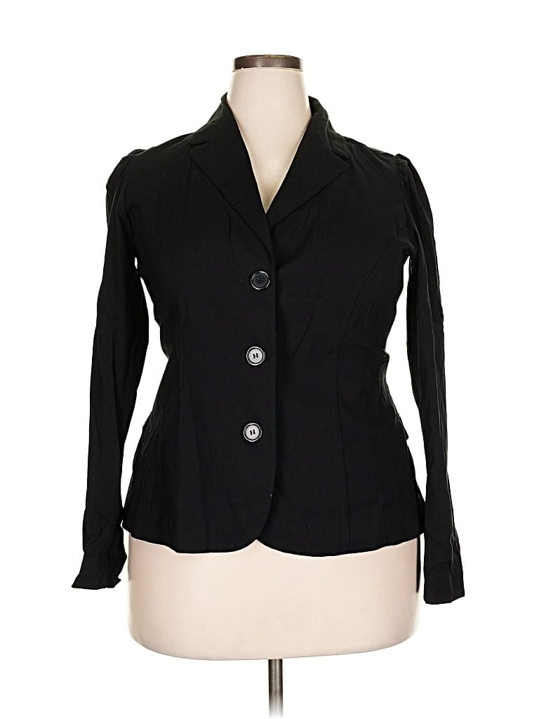Pre-owned Torrid Blazer Jacket In Black