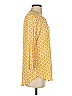 MICHAEL Michael Kors Yellow 3/4 Sleeve Blouse Size S - photo 4