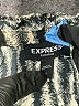 Express Outlet 100% Polyester Animal Print Silver Long Sleeve Blouse Size L - photo 7