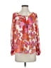 Trina Turk 100% Recycled Polyester Orange Long Sleeve Blouse Size S - photo 1