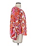 Trina Turk 100% Recycled Polyester Orange Long Sleeve Blouse Size S - photo 4
