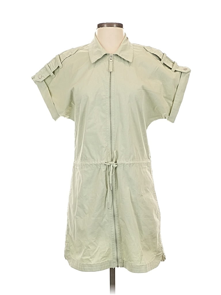 Pre-owned Pistola Short Sleeve Button Down Shirt In Green