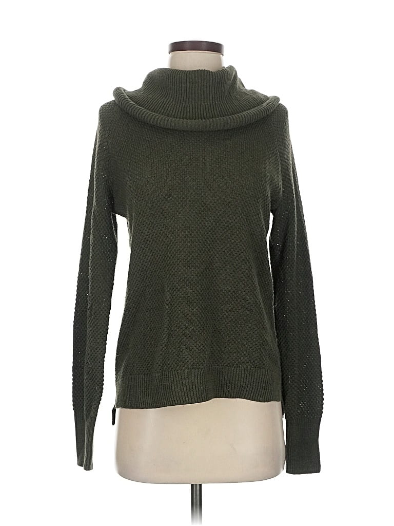 Pre-owned Max Studio Turtleneck Sweater In Green