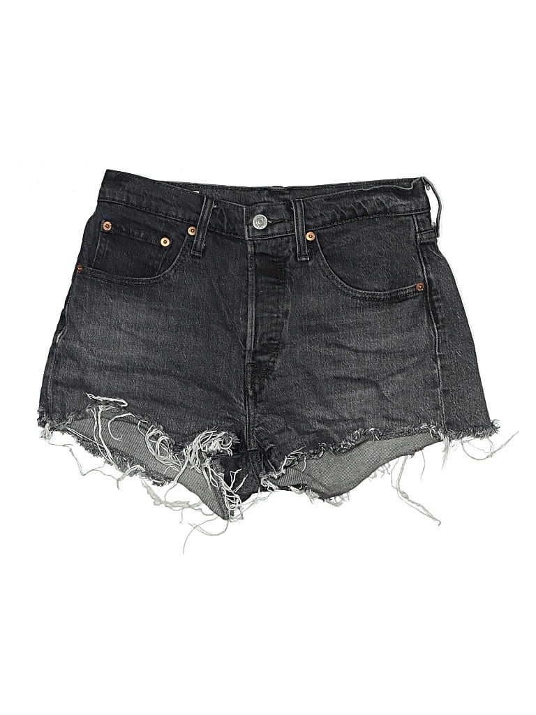 Pre-owned Levi's Denim Shorts In Gray