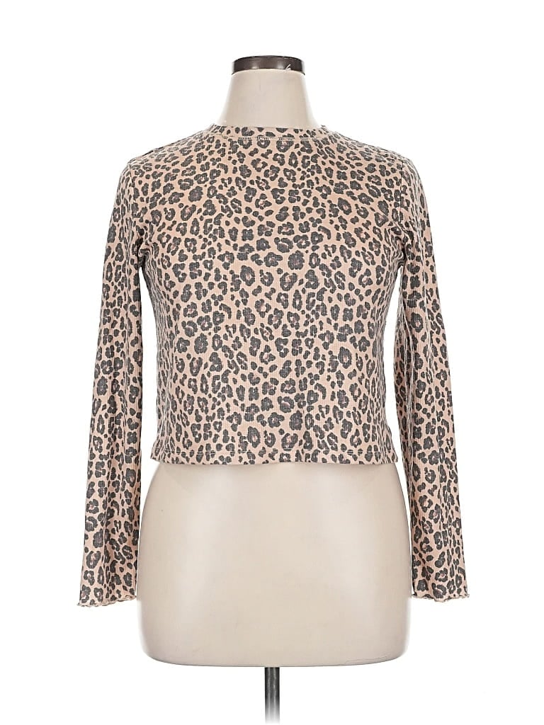 Pre-owned Bp. Long Sleeve Turtleneck In Brown