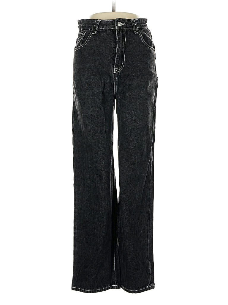 Pre-owned Romwe Jeans In Black