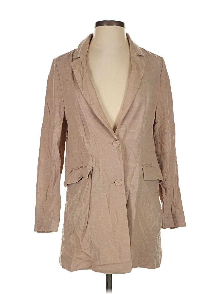 Pre-owned Kensie Blazer Jacket In Brown