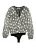 Buddy Love 100% Polyester Silver Bodysuit Size M - photo 1