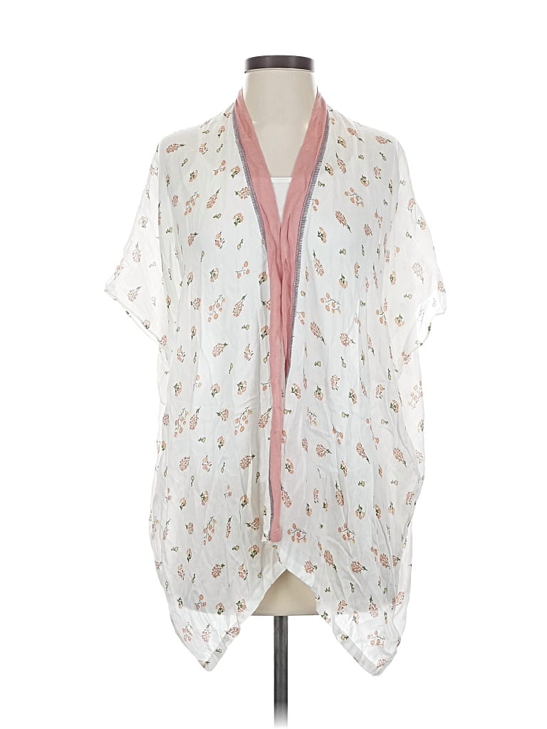 Pre-owned Ann Taylor Loft Kimono In White