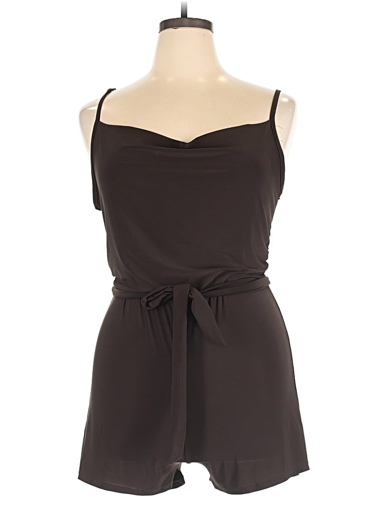 Forever Rose Couture Romper In Brown