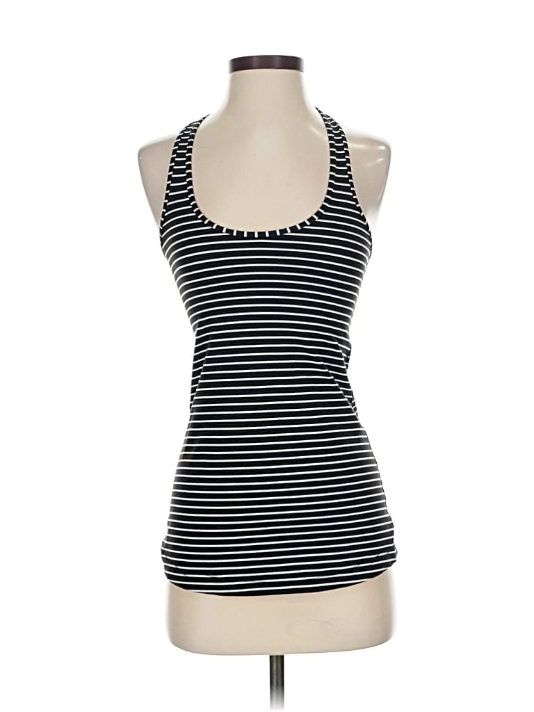 Pre-owned Lululemon Athletica Tank Top Black Halter Neckline Tops