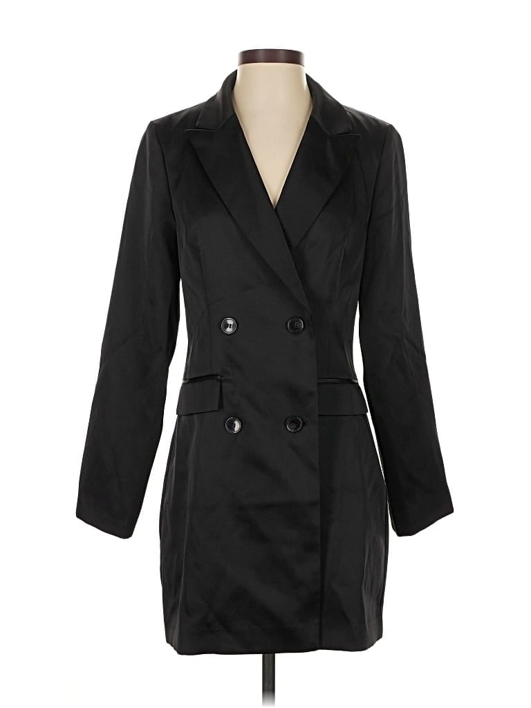 Pre-owned H&m Coat In Black
