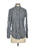 J.Crew Checkered-gingham Blue Long Sleeve Button-Down Shirt Size 2 - photo 1