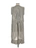BCBGMAXAZRIA 100% Silk Stripes Silver Casual Dress Size XXS - photo 2