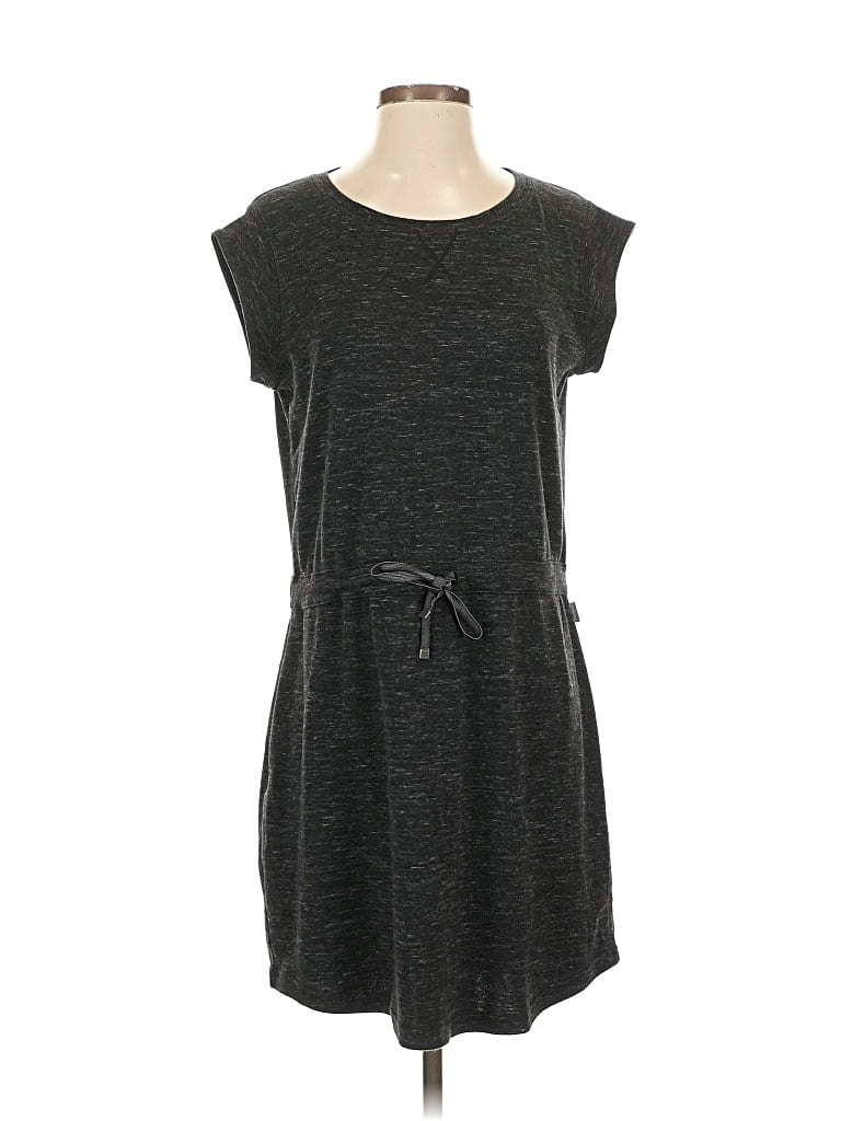 Pre-owned Eddie Bauer Casual Dress In Gray