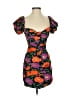 Zara 100% Polyester Floral Orange Cocktail Dress Size XS - photo 1