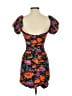 Zara 100% Polyester Floral Orange Cocktail Dress Size XS - photo 2