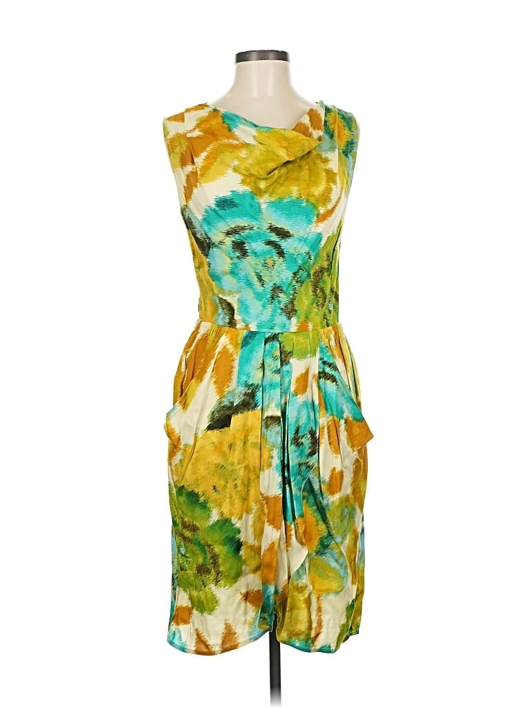 Pre-owned Ann Taylor Loft Cocktail Dress In Green