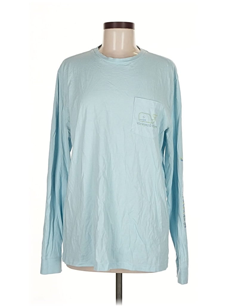 Pre-owned Vineyard Vines Long Sleeve T-shirt In Blue