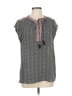 Daniel Rainn 100% Polyester Black Short Sleeve Blouse Size M - photo 1