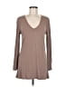 White Plum Brown Long Sleeve Top Size M - photo 1