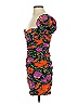 Zara 100% Polyester Floral Orange Cocktail Dress Size XS - photo 5