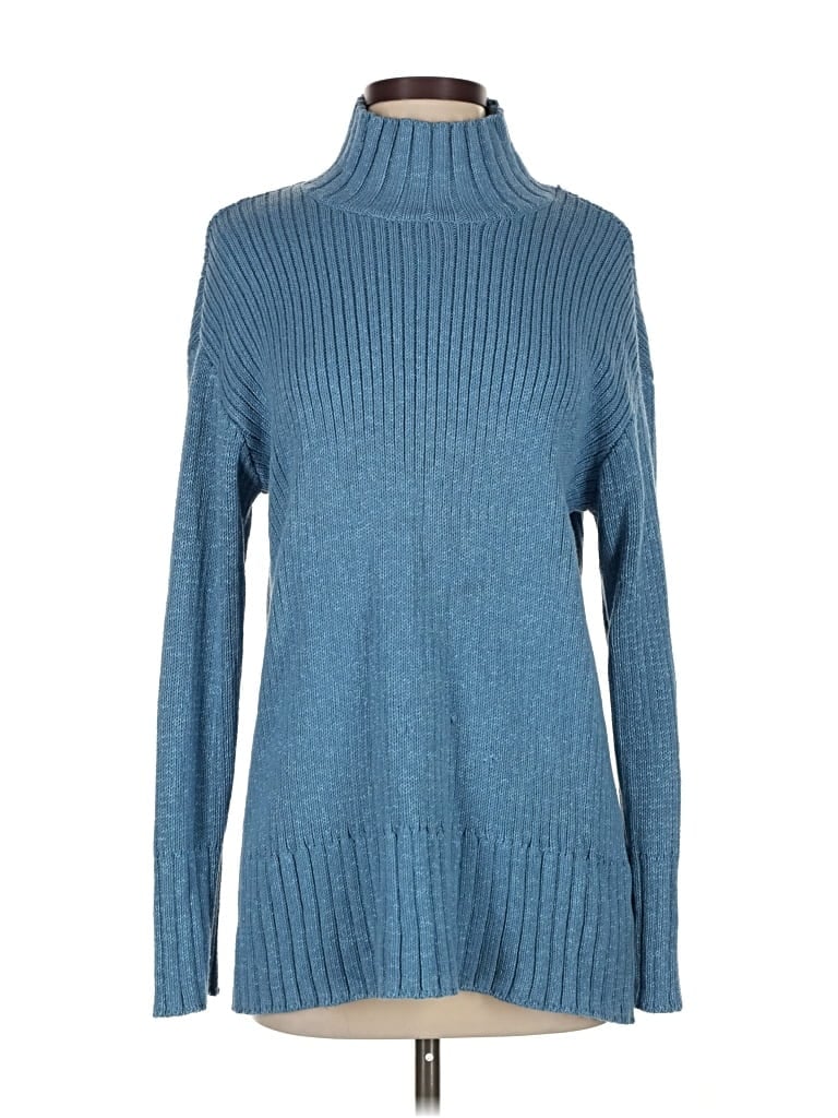 Pre-owned Fp Beach Turtleneck Sweater In Blue