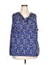 212 Collection Blue Sleeveless Blouse Size 3X - photo 1