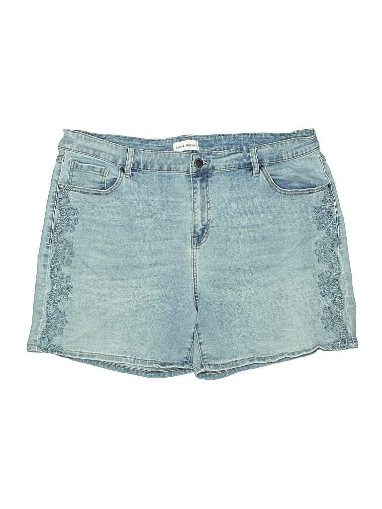 Pre-owned Lane Bryant Denim Shorts In Blue