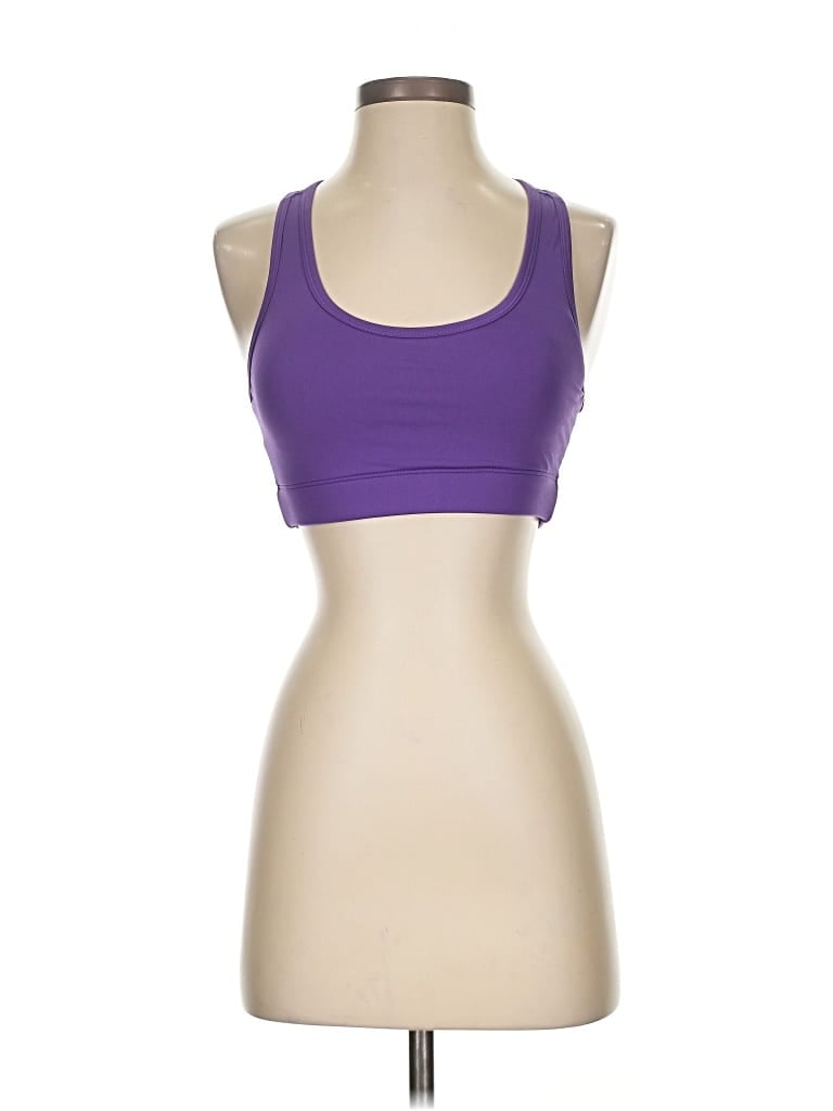 Pre-owned Zyia Active Sports Bra In Purple