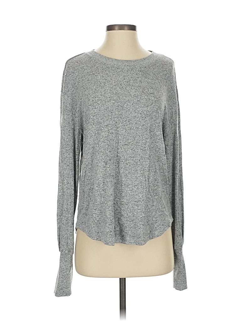 Pre-owned Z Supply Long Sleeve T-shirt In Gray