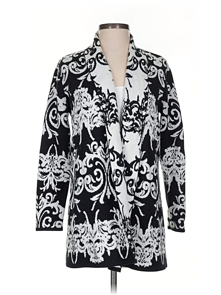 Pre-owned Alfani Cardigan Sweater In Black