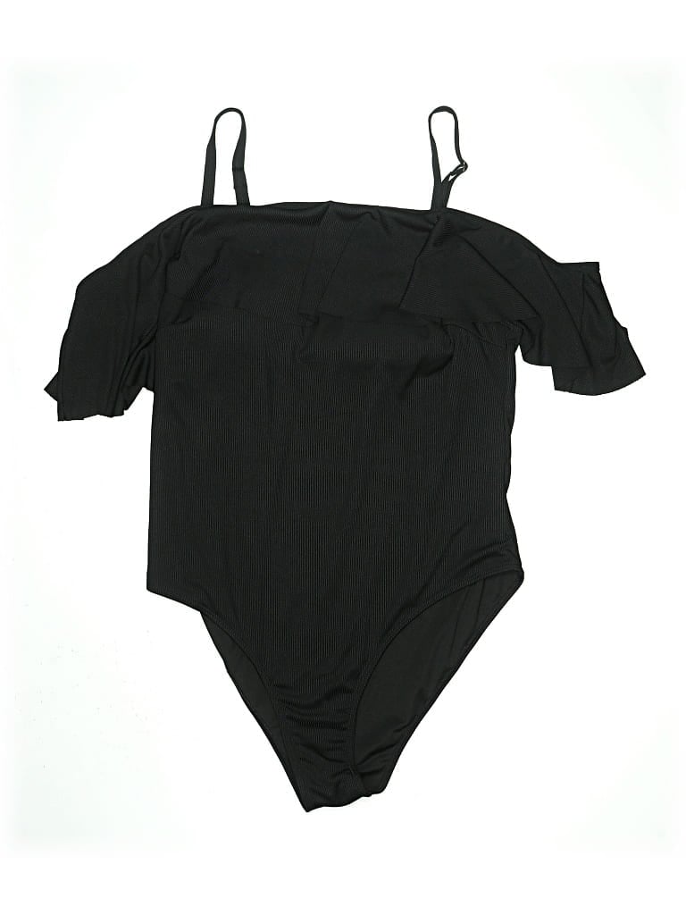 Pre-owned Unbranded Bodysuit In Black