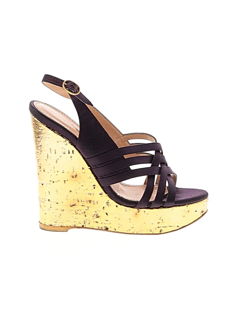 YVES SAINT LAURENT RIVE GAUCHE Pre-owned Wedges In Purple