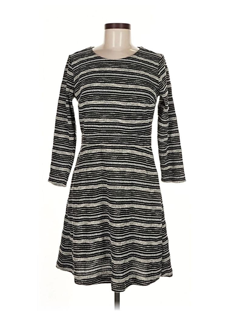 Pre-owned Ann Taylor Loft Outlet Casual Dress In Gray