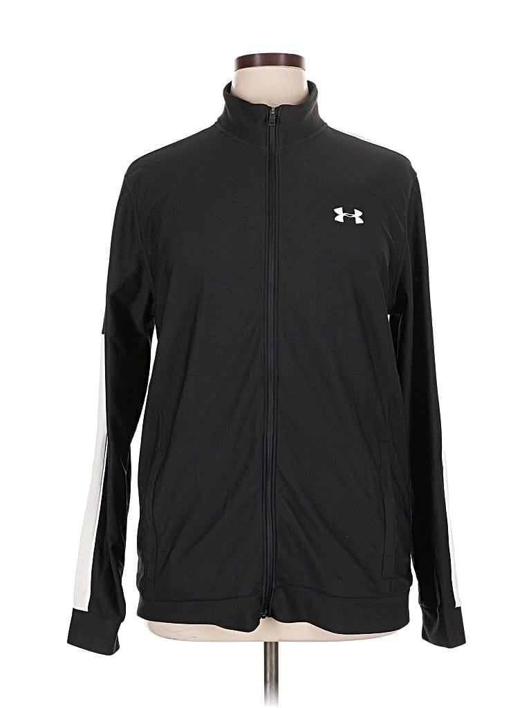 Pre-owned Under Armour Zip Up Hoodie In Black