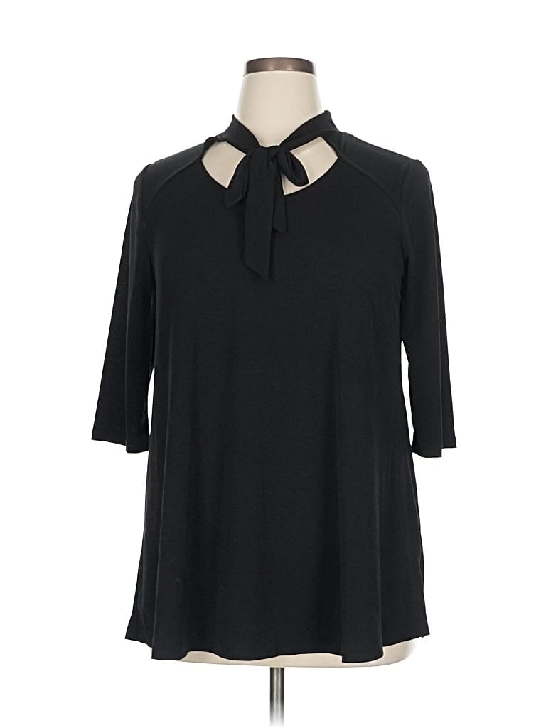 Misia 3/4 Sleeve Blouse In Brown