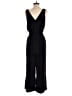 A New Day 100% Polyester Solid Black Jumpsuit Size S - photo 2
