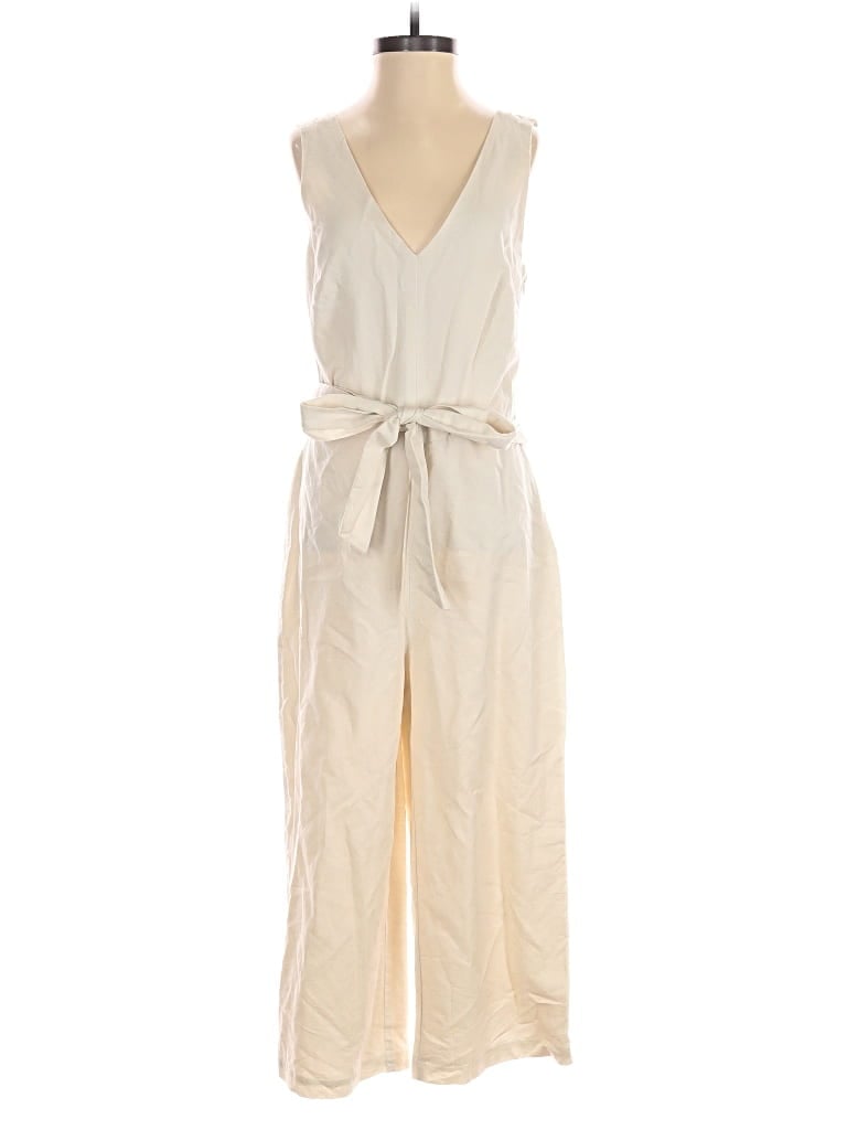 Pre-owned Banana Republic Factory Store Jumpsuit In White