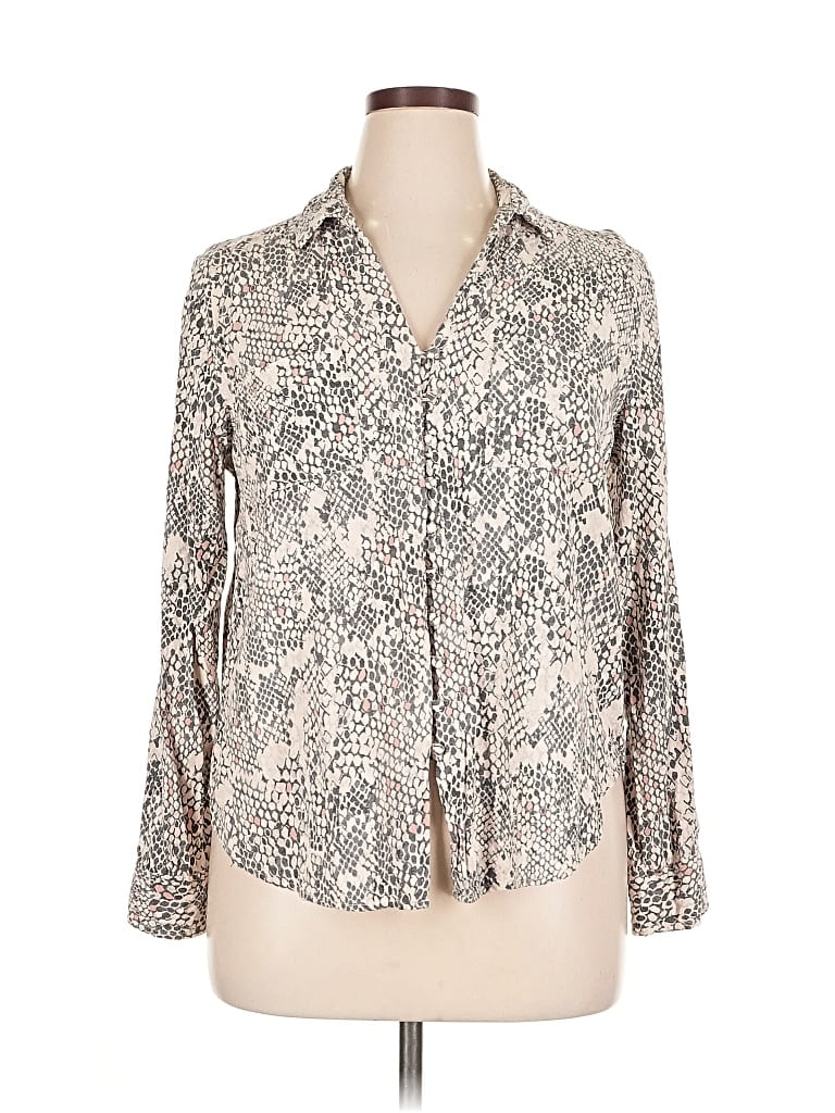 Pre-owned Velvet Heart Long Sleeve Blouse In White