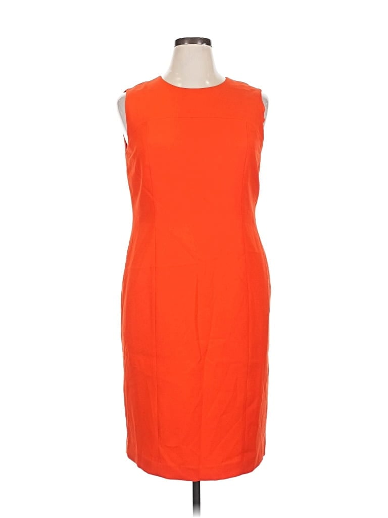 Pre-owned Kasper Cocktail Dress In Orange