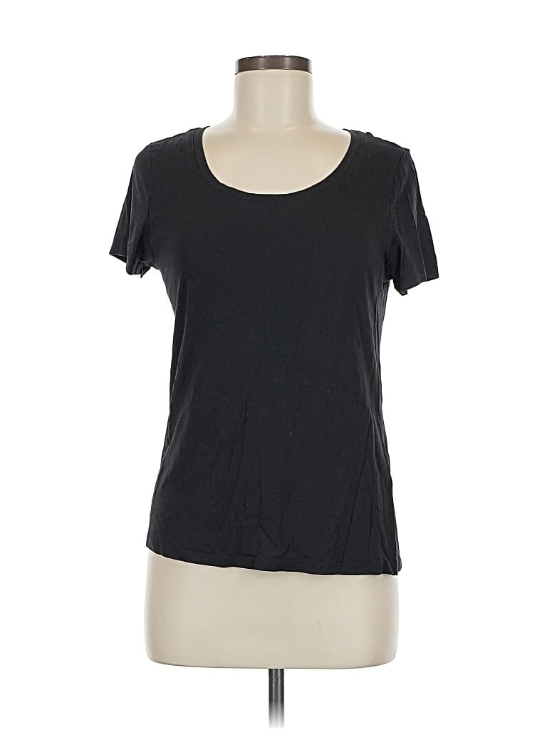 Pre-owned Quince Short Sleeve T-shirt In Black