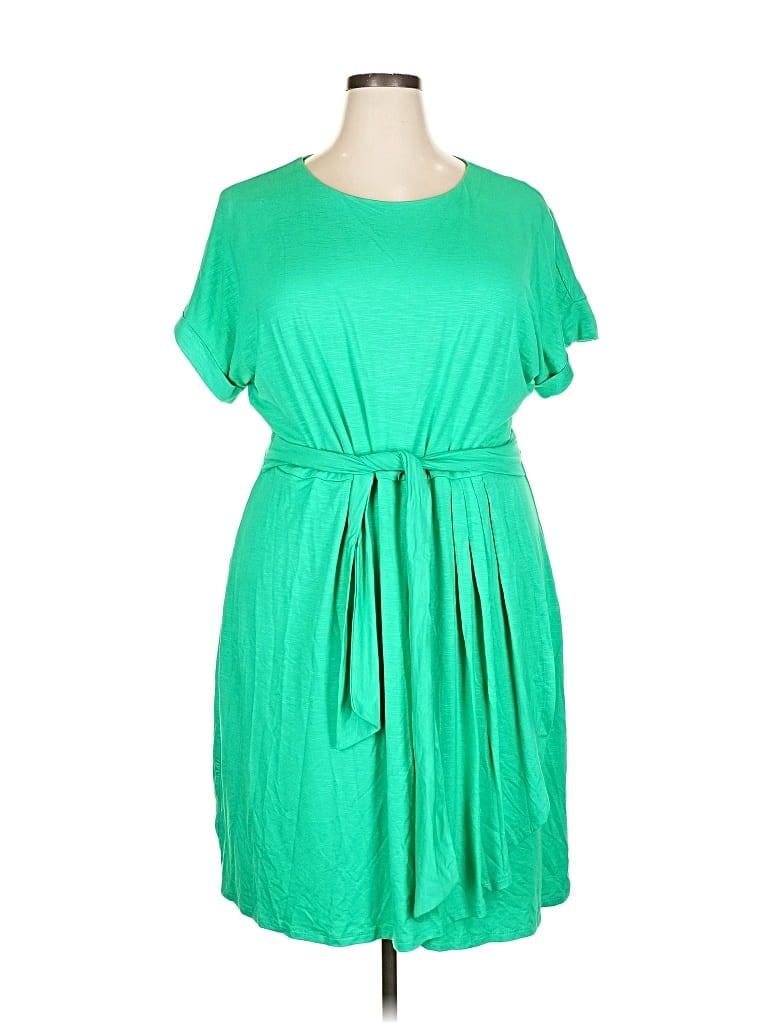 Pre-owned Chaps Casual Dress In Green