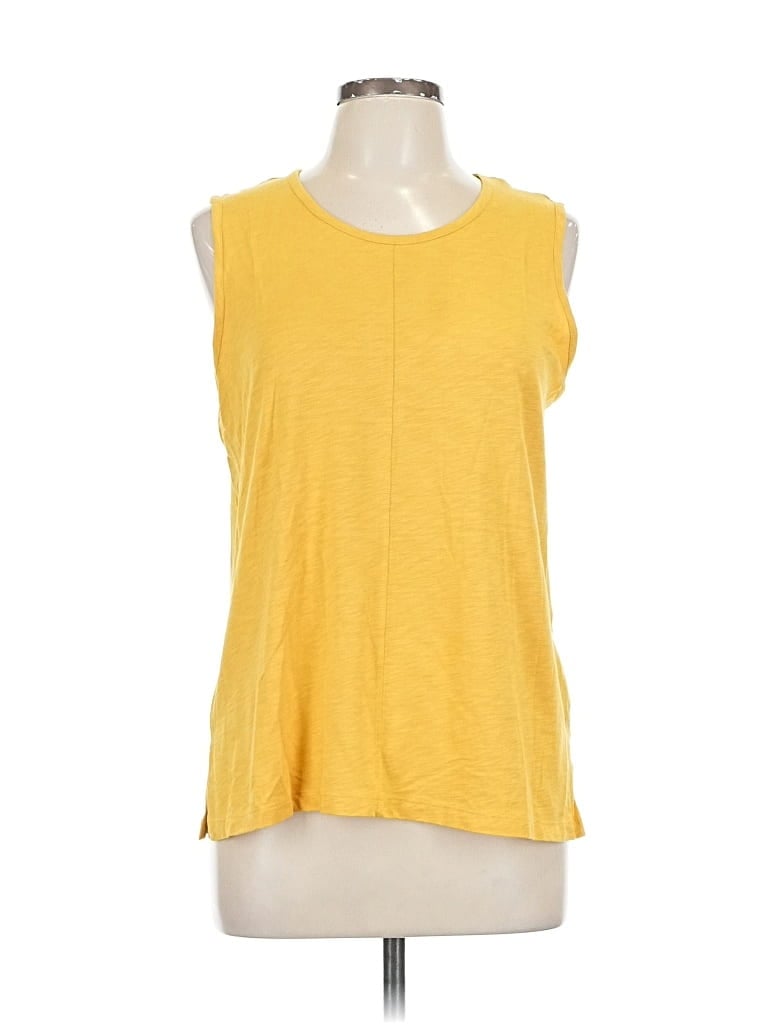 Pre-owned Lucy & Laurel Sleeveless T-shirt In Yellow